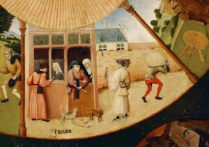 7つの主要な罪と最後の4つ 作： Hieronymus Bosch